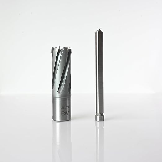 Wind Speed Carbide-Tipped Annular Cutter 13/16" Diameter x 1-3/8" Depth with Weldon Shank, High Precision Mag Drill Bit for Magnetic Drill Press, for Hard Material, Stainless Steel, Cast Iron, CT-350