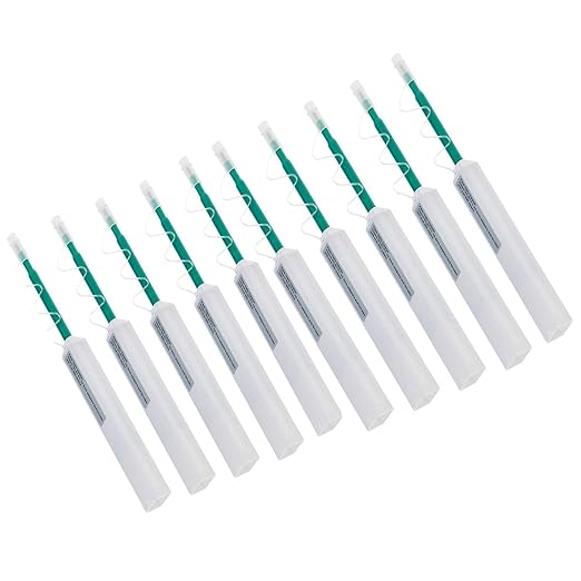 Fiber Optic Connector Cleaning Pen,10PCS Fiber Optic Cleaner Pen for 2.5mm Ferrules SC,FC,ST,SC/APC and FC/APC,800+ Clean Times