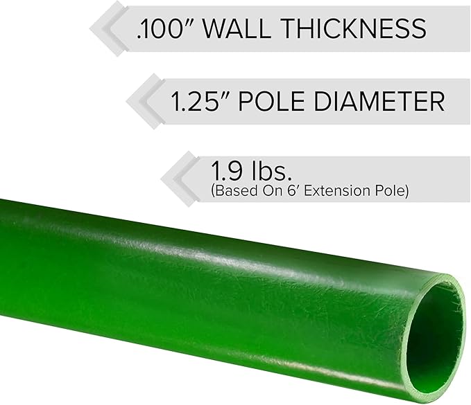 Jameson LS-Series Hollow Core Landscaping Tree Trimming Kit | 16??Barracuda Saw Blade | 18-Foot Reach | Fiberglass Poles with Leaf Spring Locking Buttons | Tree Pruning & Trimming Tool