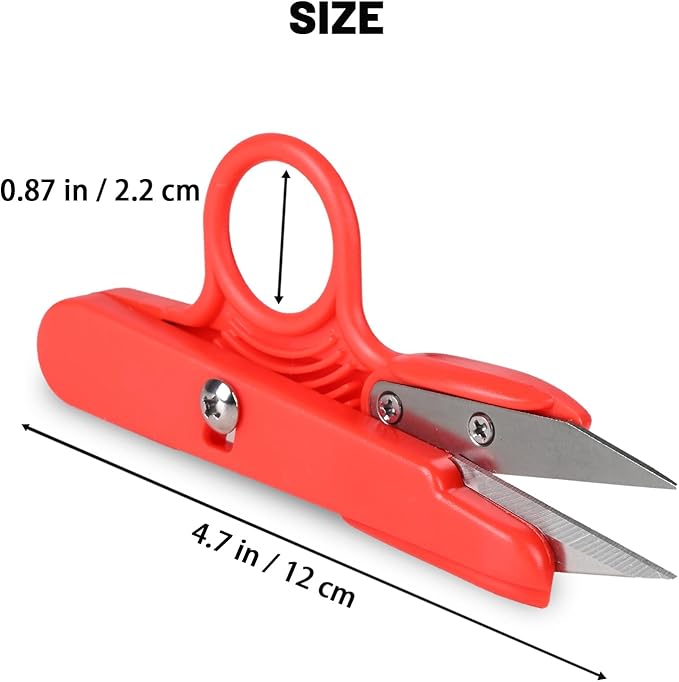 UCEC 4.7 Inch Thread Snips, Crochet Sewing Scissors Yarn Scissor Small Fabric & Mini Scissor Thread Scissors Clipper Nippers for Sewing Knitting, 12 Pack