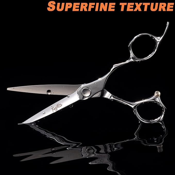 High-end Professional Extremely Very Sharp Barber Hair Cutting Scissors Hairdresser Shears For Hair 6 Inch Haircut Scissor Made Of Stainless Steel For Hairdressing Salon and Home Use