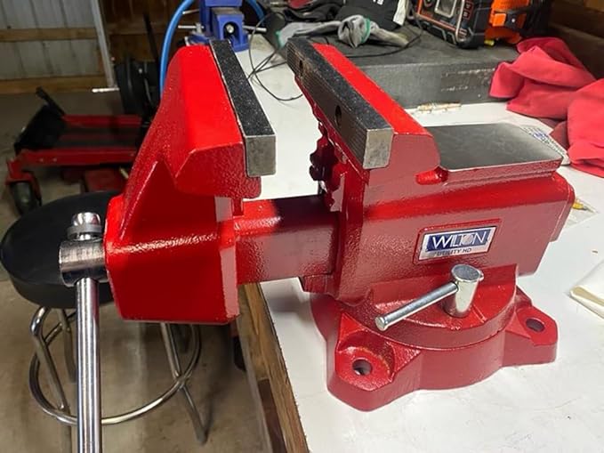 Wilton Utility HD Bench Vise, 8" Jaw Width, 8-1/2" Jaw Opening, 4-1/2" Throat (Model 648UHD)