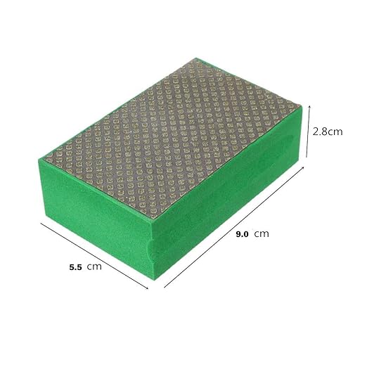 1pcs Grit 400 Sanding Blocks Polishing Grinding Block Diamond Polishing Hand Pads Block for Granite Marble Glass Grinding, Random Color