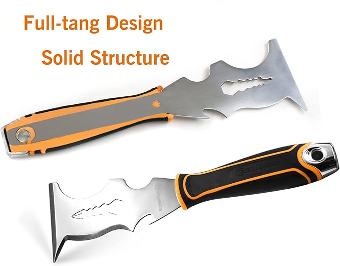 ROLLINGDOG 14-IN-1 Painter's Tool-Stainless Paint Scraper, Paint Roller Cleaner, Putty Knife, Multi-Use Painters Tool for Painting Home Improvement