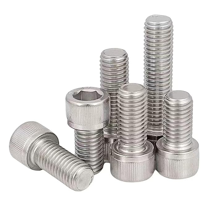 M10-1.5 x 16mm Socket Head Cap Screws Metric, Hex Socket Screw, Allen Socket Drive, 304 Stainless Steel (A2-70), Full Thread, Bright Finish, Machine Thread, DIN912,10 Pcs