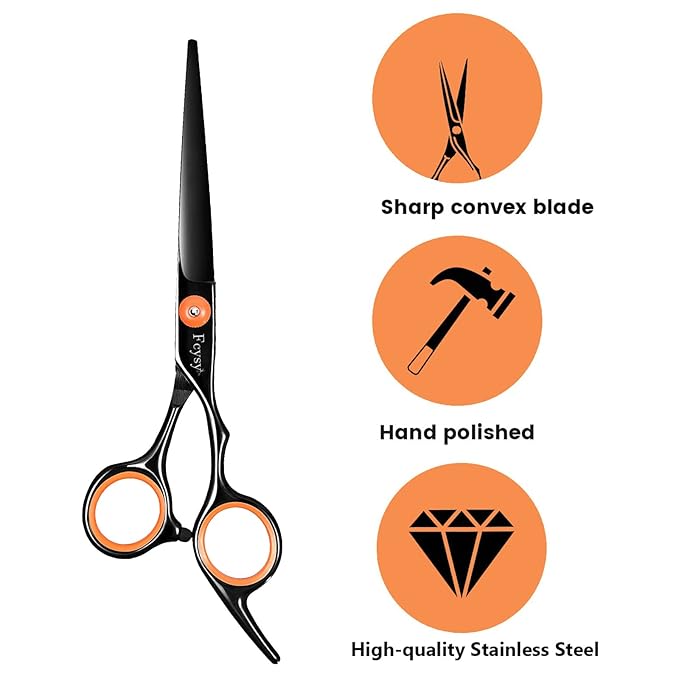 Hair Cutting Scissors Thinning Shears Kit, Fcysy Professional Hair Blending Scissor Kit, Barber Shears Haircut Salon Trimming Scissors for Women Men Pet