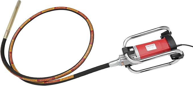 Electric Concrete Vibrator, 2000W 4300rpm Handheld Insertion Concrete Vibrating Tool with 13FT Vibrating Shaft, Portable Pencil Cement Vibrarator for Industrial Concrete Construction