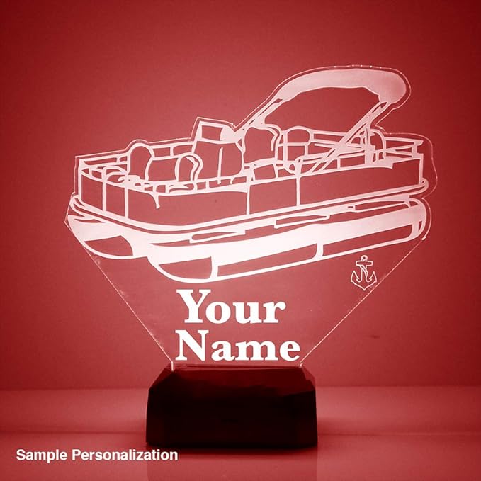 Transportation Custom LED Sign Night Light Lamp with Remote, Light Up Display with Personalized Name or Image, Customized and Made in The USA, Clear Acrylic Design Home Decor with 16 Colors, 4 Modes