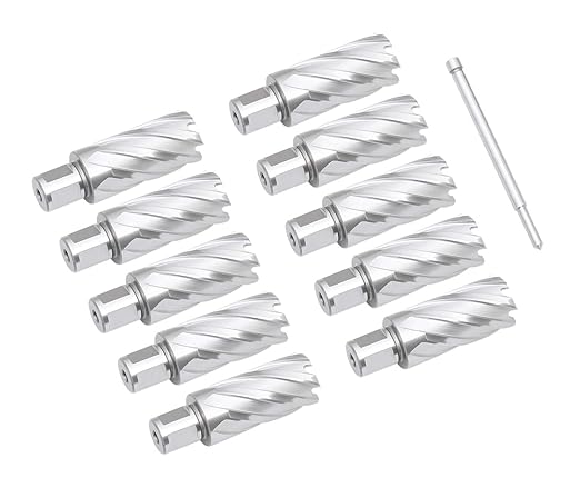 Accusize Industrial Tools 1-1/8 by 2'' Cutting Depth H.S.S. Annular Cutterwith 1 Pc Pilot Pin, 2081-2023Pin