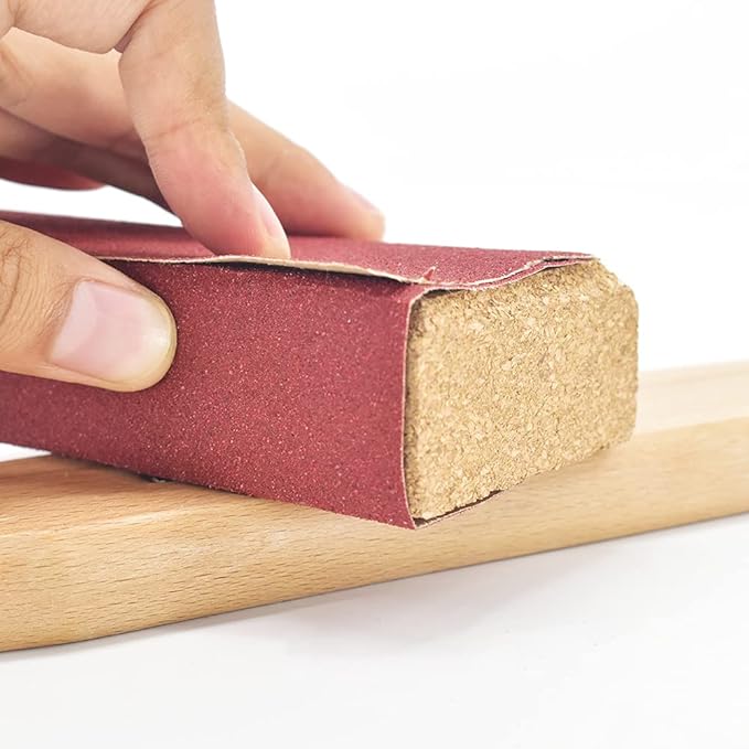 Cork Sanding Blocks 4-1/4"x 2-3/8" x 1-3/16" Hand Sanding Tool for sandpaper - 3pcs