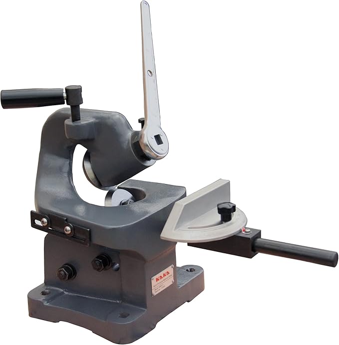 KAKA Industrial Throatless Sheet Metal Shear, 16-Gauge Manual Bench Cutter MMS-3 for Steel Plate, Fabrication and Hobby Workshops