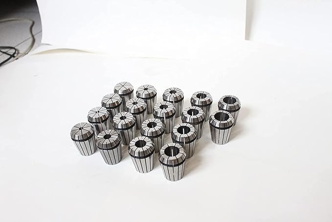 Collet Chuck Hand for Lathe MT3-ER32 M12 and ER32 Collet Chuck Set (18 Piece)