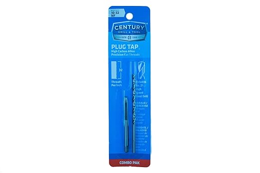 Century Drill & Tool 95307 Machine Screw Tap & Drill, 10-32NF