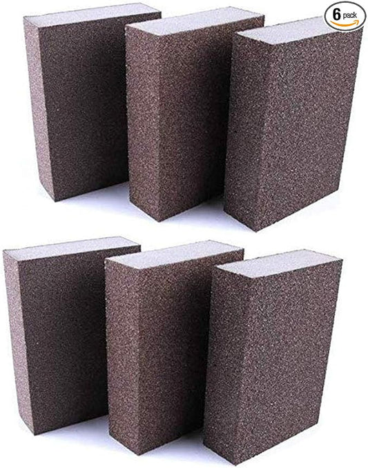 220 Grit Wet Dry Sanding Sponge Buffing Diamond Polishing Pads Hand Sanding Tool 6pcs