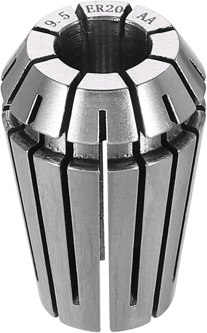 HARFINGTON Spring Collet Chuck ER20 9.5mm 65Mn Spring Steel Precision Router Collets for CNC Engraving Milling Lathe Tool