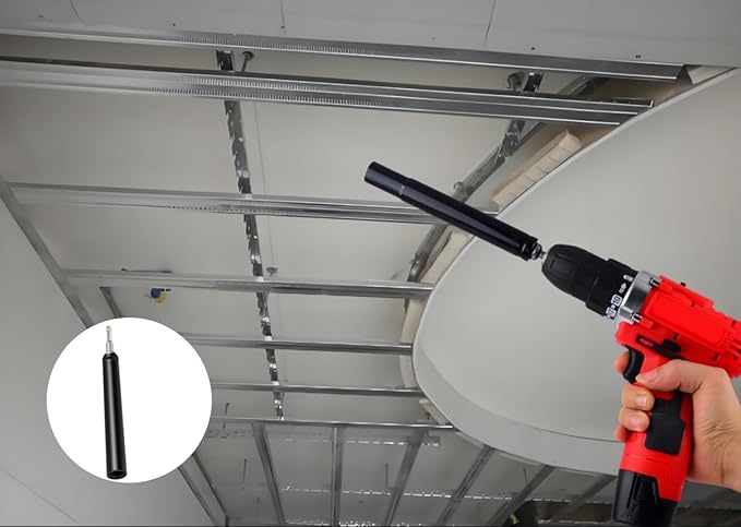 9/16"(14mm) Power Nut Driver Nut Runner Hollow Socket,with1/4" Hex Shank Fit Long Bolts and Ductwork Power Nut Driver for Overhead Fastening Applications Operations