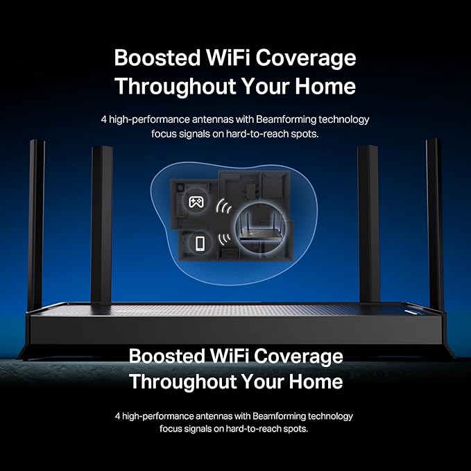 TP-Link Dual-Band BE3600 Wi-Fi 7 Router Archer BE230 | 4-Stream | 2횞2.5G + 3횞1G Ports, USB 3.0, 2.0 GHz Quad Core, 4 Antennas | VPN, EasyMesh, HomeShield, MLO, Private IOT | Free Expert Support