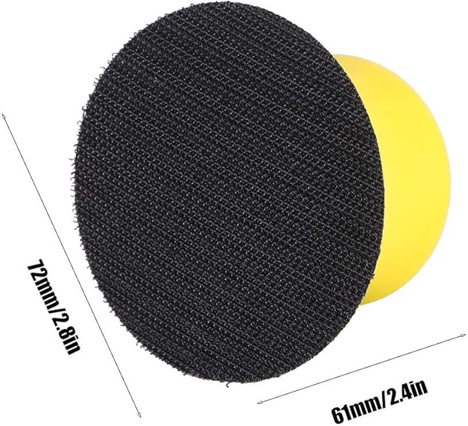 Round Hand Sanding Blocks 2/3/4/5inch Foam Hand Sanding Pad Block Dust (3 Inch)