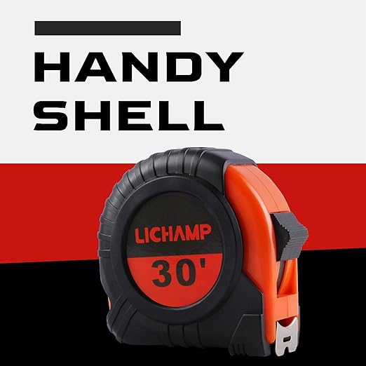 LICHAMP Tape Measure 30-Foot, 2 Pack Bulk Easy Read Measuring Tape Retractable Metric/Fractional, Measurement Tapes 29.5FT/9M by 1-Inch