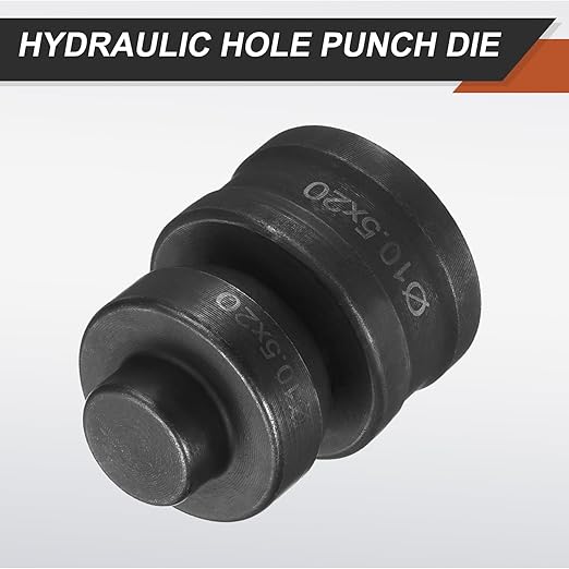 HARFINGTON Hydraulic Hole Punch Die 過10.5횞20mm Slot Hole 40Cr Steel Electric Punching Kit for CH60 Electric Punching Machine, Black