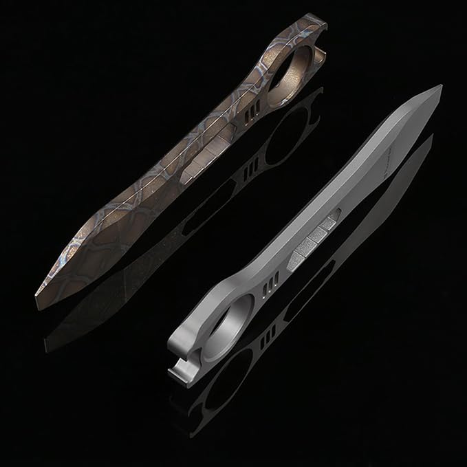 Titanium EDC Pry Bar Multi Tool Bottle Opener Nail Puller Crowbar Wrench Screwdriver Compact Size EDC Multi Tool