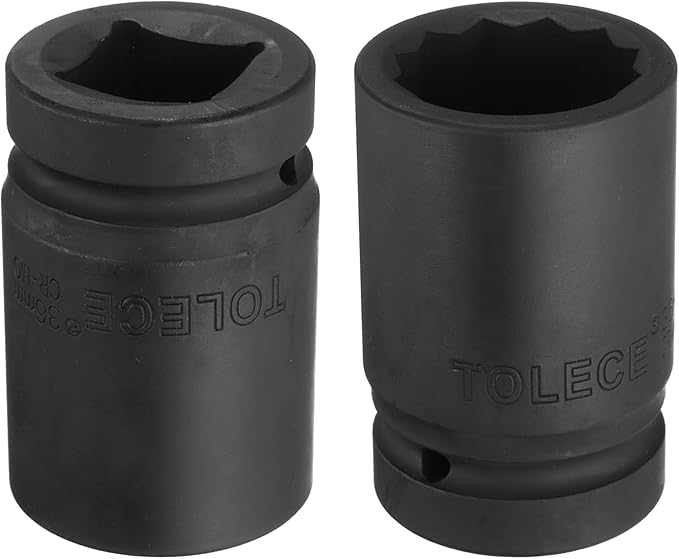 uxcell 1" Drive 36mm 12-Point Impact Socket, CR-MO Steel 80mm Length, Standard Metric Sizes