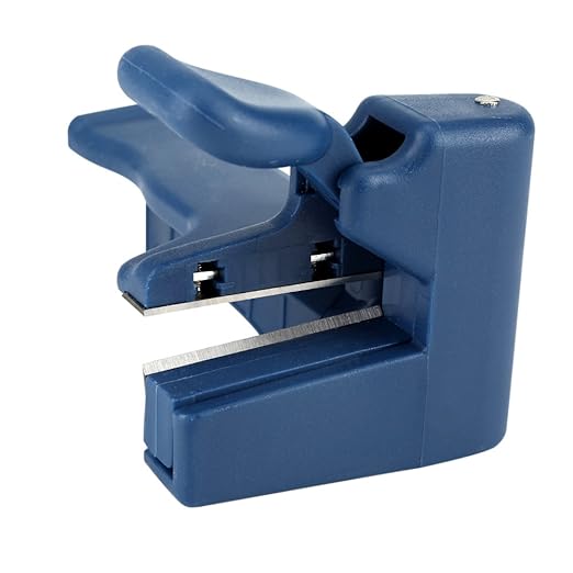 Edge Banding Trimmer, Manual Veneer Edge Trimmer, Plastic Edgebanding Trimmers for Cutting 54mm Width and 0.5mm Thickness Wood, Woodworking Banding End Cutter, 5.51x3.35in
