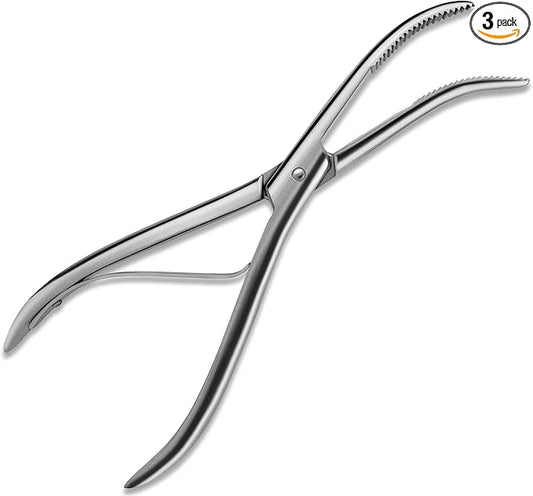 Cast Spreader 3 Prong, Burn Cast & Plaster Shear, Scissors Pliers Forceps Plaster Opner Orthopedic Tools Instruments German Grade Stainless Steel (Wolf Pliers)