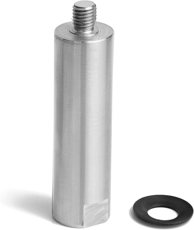 1" Dia Post with 5" Total Length for Wood Lathe Tool Rest Including Thread, M10X1.5 Thread