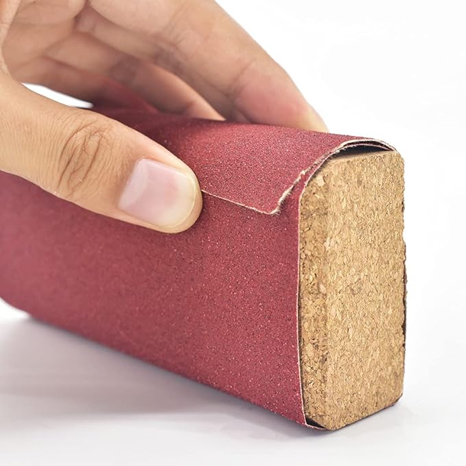 Cork Sanding Blocks 4-1/4"x 2-3/8" x 1-3/16" Hand Sanding Tool for sandpaper - 3pcs