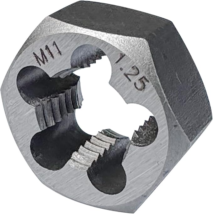 Yamesh M11 x 1.25 Hex Die Rethreading Die Thread Die Carton Steel For Right Hand