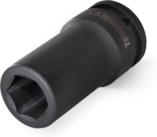 Teng Tools 33MM 1 Inch Drive 6 Point Metric Deep Thinwall Chrome Molybdenum Impact Socket | Mechanic Tool | Hand Tool - 910633
