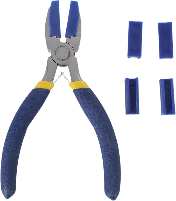Precisions Flat Nose Pliers Including 2 Replacement Jaw For Technicians And Hobbyists Jaw Pliers