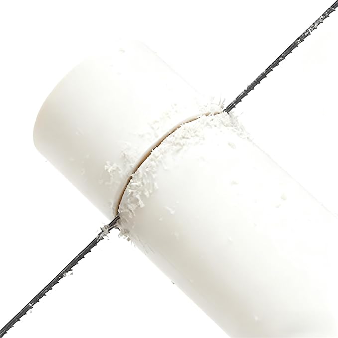 jojofuny Coping Saw for Woodworking - 5 Inch Frame Fret Saw for Woodworking, Wood Board, PVC Pipe and Foam Cutting (With 4 Replacement Blades)