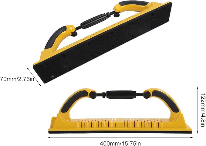 Hand Sanding File Block,70 * 400mm Adjustable Radius Flex Longboard Hand Sanding File Block with Hook & Loop Backing