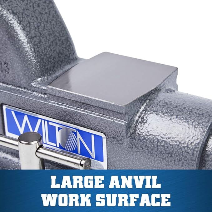 Wilton Tradesman Bench Vise, 4-1/2" Jaw Width, 3-1/2" Max Jaw Opening, 3-1/4" Throat (Model 1745)