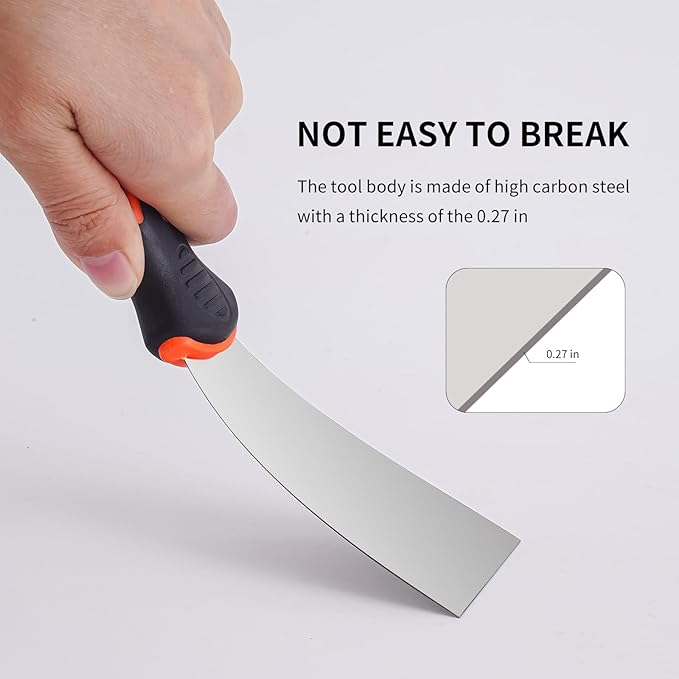 Drywall Knife Set, 14Pcs Stainless Steel Putty Tools Includes Putty Knife, Taping knife, Painter Scraper Tool & 14" Mud Pan Perfect for Drywall Joint Taping, Finishing and Patching