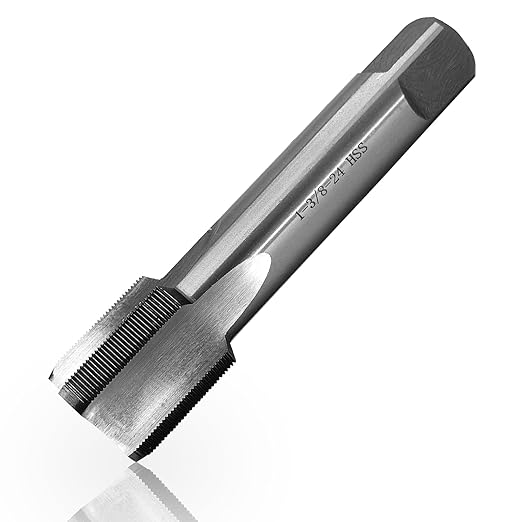 Lzcdelyxiao 1-3/8"-24 Tap UNS Right Hand Straight Flute Thread Tap Machine Tap Nominal Diameter 1-3/8" Thread Per Inch 24 Fin Thread Tolerance Grade 2B Tapping Thread High Speed Steel HSS
