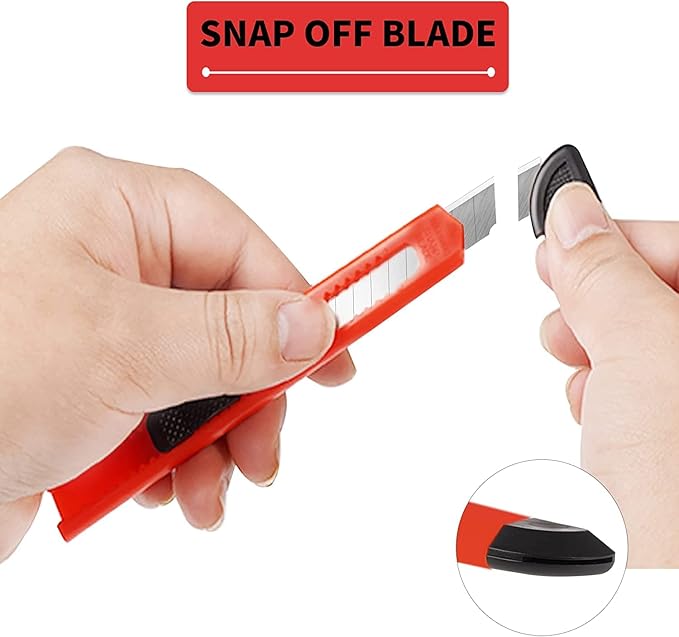 DIYSELF 96-Pack Box Cutters ??Premium Utility Knives for Home, Office, Warehouse ??Retractable Razor Blades for Cardboard, Boxes, and Cartons (4 Vibrant Colors)