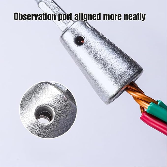 4 PCS Wire Nut Twister竊똅ast Wire Twister Tool for Drill竊똚ire Nut Twiter for Drill, Spin Twist Wire Connector Socket, Wire Connector Driver with 1/4" Chuck竊똚ire Stripping and Twisting Tool