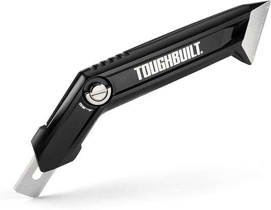 ToughBuilt ??Carpet Knife, Heavy-Duty Fixed Utility Knife with Ergonomic Handle and Quick-Change Blade Mechanism, Precision Cutting Design for Carpet, Vinyl & Flooring Applications (TB-H4-11-CK)