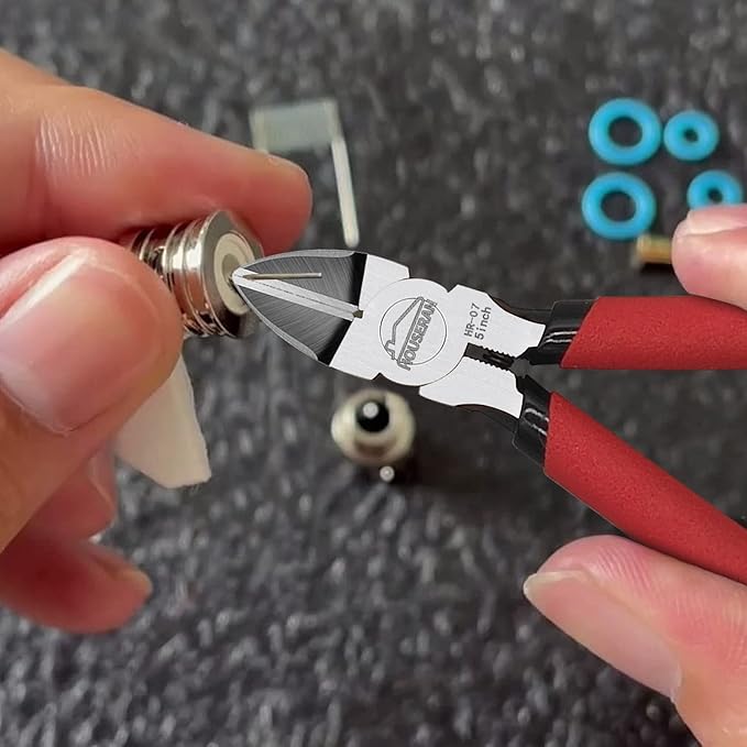 Mini Jewelry Pliers Set ??5??Needle-Nose & 14 AWG Flush Wire Cutters for Crafts, Zip-Tie Sprue Nippers 2pc Kit
