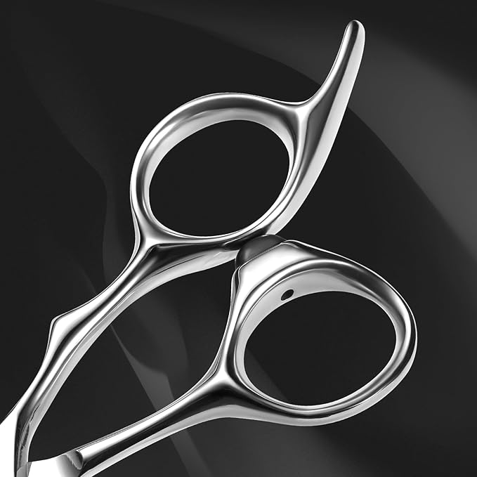 AOLANDUO 6" Professional Hair Shears ??Japanese VG10 Steel, Convex Edge with CNC-Wave Blade Design | Upgraded from Aichi 440C | Ergonomic Offset Handle for Barbers & Stylists