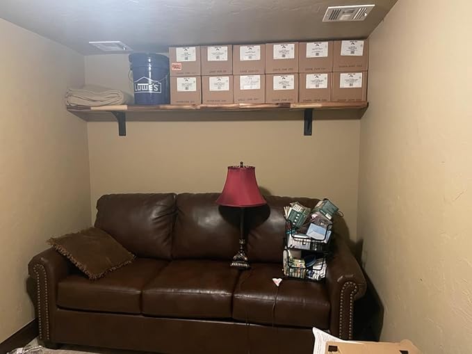 7 inch x 5.9 inch Heavy Duty Shelf Brackets , Metal Mantel Brackets (Set of 2) Fireplace Mantel Brackets - Countertop Support , Max Load 1100 Lbs (7?섃?x 5.9 ?섃?