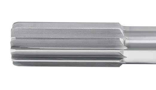 Accusize Industrial Tools 1-1/2'' H.S.S. M2 Straight Shank Straight Flute Chucking Reamer, Flute Length 3-1/2'', Oal 12-1/2'', Rh, 12 Flute, 5015-0340