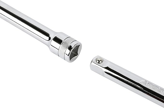 ARES 41010-3-Piece 1/2-Inch Drive Socket Extension Set - Includes 6-Inch, 10-Inch, and 18-Inch Extensions - Premium Chrome Vanadium Steel with Mirror Finish