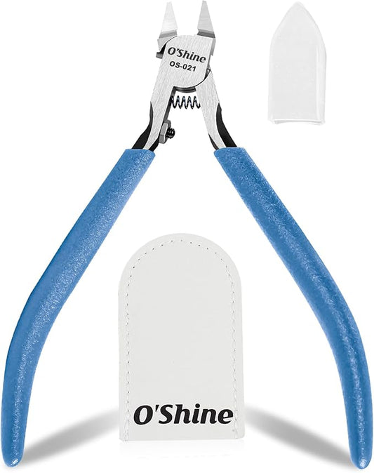 O?셎hine Ultimate Single-edged Sprue Cutter, Super Thin & Sharp Model Snips For Plastic Models, Single Blade Gunpla Gundam Model Nippers & Hobby Model Clippers, w/A Plastic Sheath & A Leather Sheath