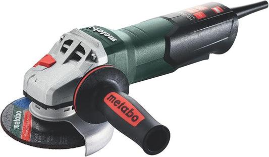 Metabo 4-1/2-5-Inch Angle Grinder, 11 Amp, 11,000 RPM, Non-Locking Paddle Switch, Made in Germany, WP 11-125 Quick, 603624420, Green