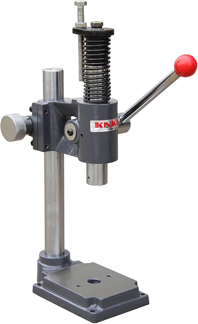 KAKA INDUSTRIAL Arbor Press, 2-Ton Capacity Manual Press, Hand Punching Machine, Adjustable Height up to 8 inch for Bearing Installation, Metal Bending and Assembly Work AP-2S
