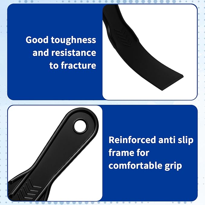 6-Pack Putty Knife - 1.5?섃?2?섃?3?섃?Black Plastic Putty Knife - Flexible Plastic Paint Scraper Tool for Repairing Walls, Spackling, Scraping, Plaster, Spackle, Spreader - Tamale Spackle Tools